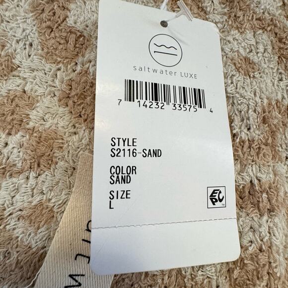 Saltwater Luxe Soft Short Eyelash Knit Sweater Sz Large Cheetah Cozy Lounge NWT - Picture 4 of 15